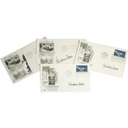 Four Wernher Von Braun Signed First Day Covers: