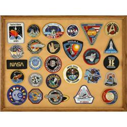 Framed 27 NASA and Space Exploration Patches