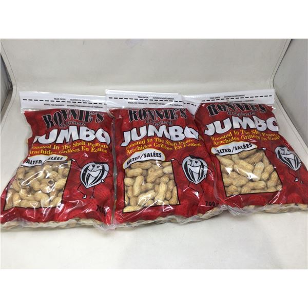 Ronnies Jumbo Salted Peanuts (3 x 700g)