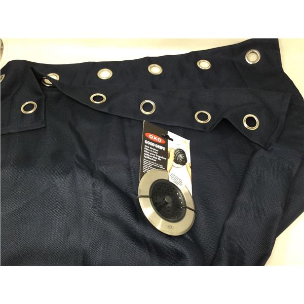 Short Curtain Panels and Good Grips Sink Strainer