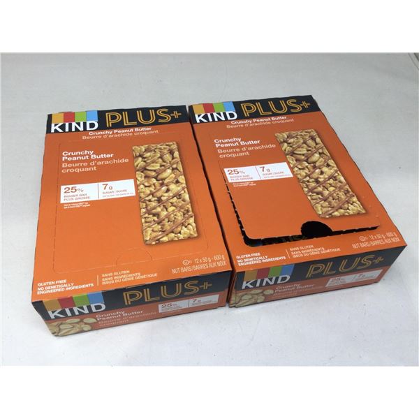 Lot of Kind Plus Crunchy Peanut Butter Nut Bars