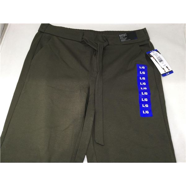 Badgley Mischka Slim Leg Pant (L) Olive