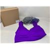 Image 1 : Lot of 3 Large Bras blue, purple, gray