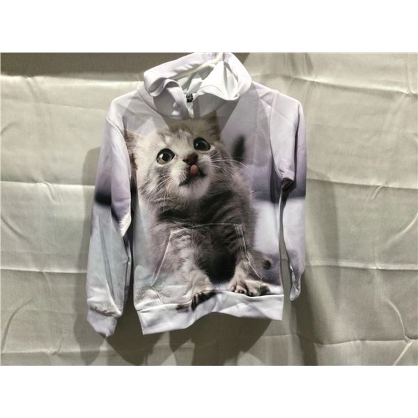 Graphic Hoodie- size 130 (Kitten)