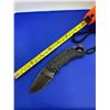 Image 1 : Kershaw folding pocket knife with clip and wrist strap.