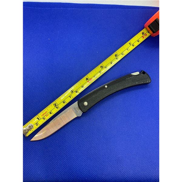 Buck folding pocket knife.