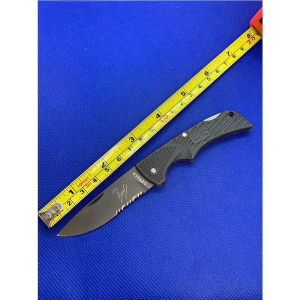 Gerber folding pocket knife.