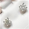 Image 4 : 14K White Gold 2 Diamond(0.5ct) Studs, 2 Basket Set Diamonds(G-H, I1-I2) Earrings (~weight 0.57g), M