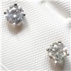 Image 5 : 14K White Gold 2 Diamond(0.5ct) Studs, 2 Basket Set Diamonds(G-H, I1-I2) Earrings (~weight 0.57g), M