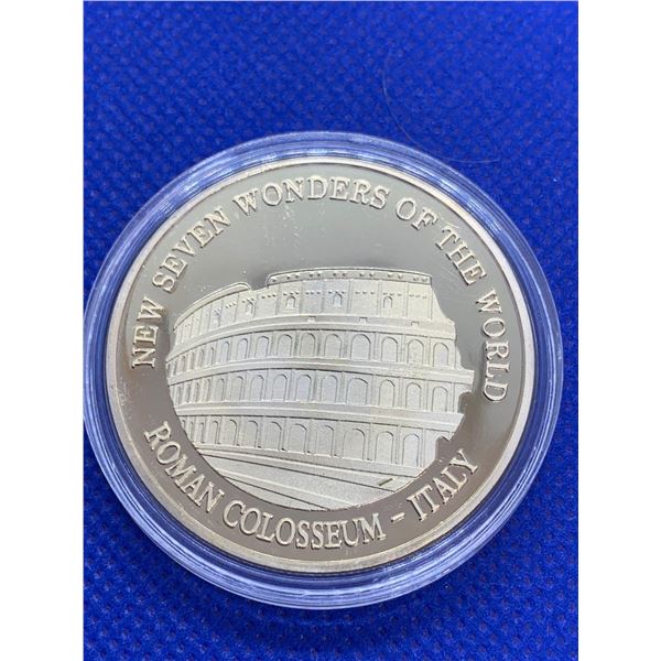 2007 Seven Wonders Roman Colosseum Coin-Italy