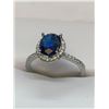 Image 1 : Ladies Stunning Ovl Cut Topaz Solitaire Size 8 Gemstone Ring