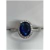 Image 3 : Ladies Stunning Ovl Cut Topaz Solitaire Size 8 Gemstone Ring