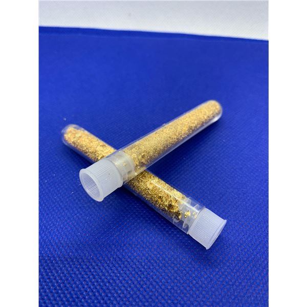Lot of 2 Vials of Gold Flakes