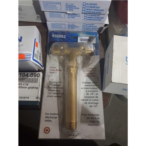 Bur-Cam Universal Fit Union Long Brass Tank T