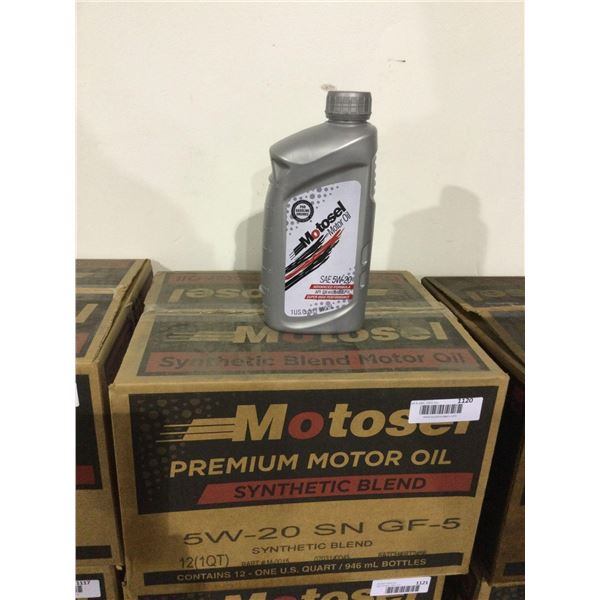 Case of Motosel Synthetic Blend Premium 5W-20 Motor Oil (12 x 946mL)