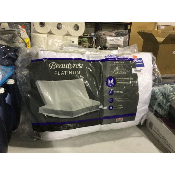 Beauty Rest Platinum Queen Size Pillow 2-Pack