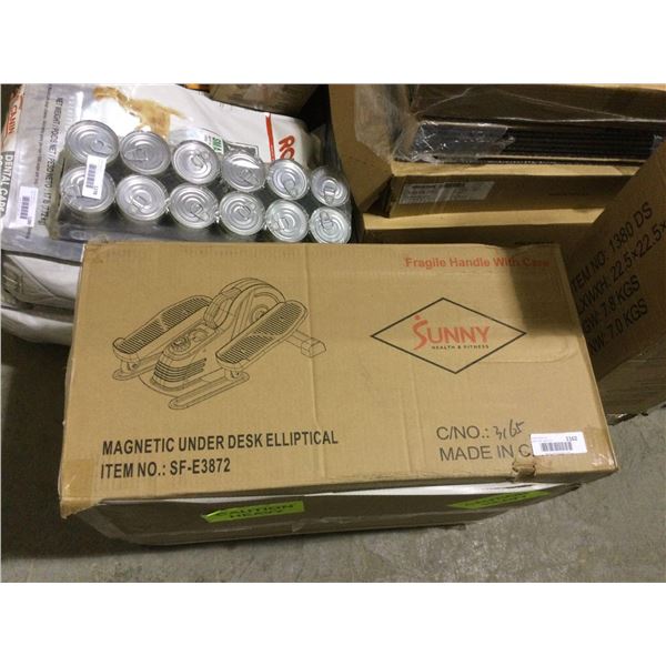 Sunny Health and Fitness Magnetic Under Desk Elliptical