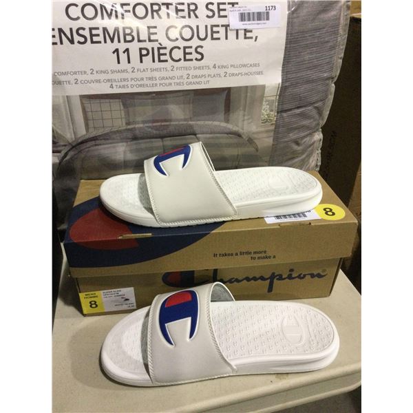 Champion Mens Size 8 Super Slide Sandals