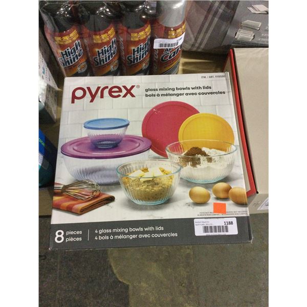 Pyrex Glass Mixing Bowl Set