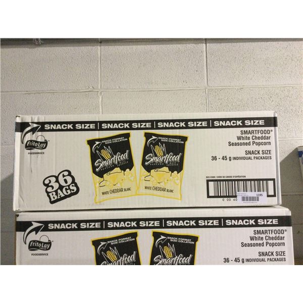 Case of Smartfood White Cheddar Seasoned Popcorn (36 x 45g)