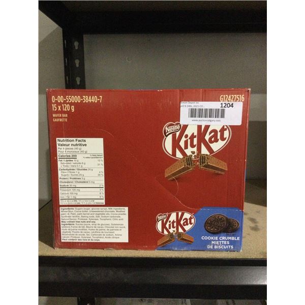 Kit Kat Cookie Crumble Wafers (15 x 120g)