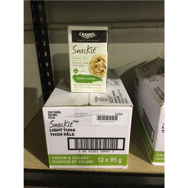 Case of Oceans Light Tuna Onion and Celery Snack Kit (12 x 95g)