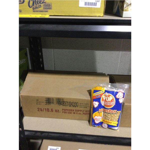 Case of Pop Weaver Popcorn Portion Pack with Coconut Oil (24 x 300g)