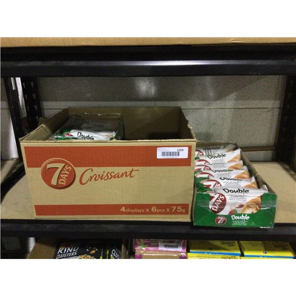 Case of 7 Days Vanilla Strawberry Filled Croissants (4 x 6 x 75g)