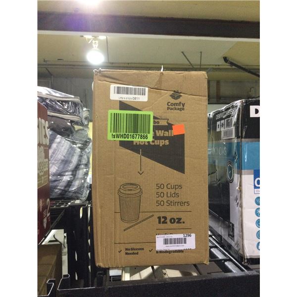 Case of Comfy Package Ripple Wall 12 oz Hot Cups