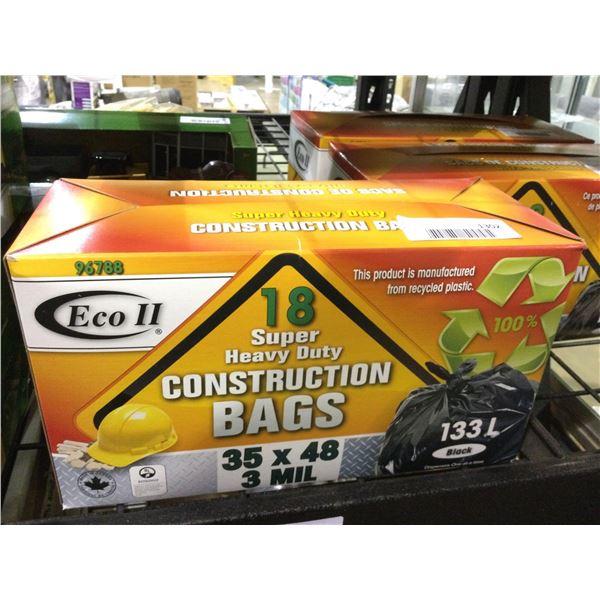 Eco II Super Heavy Duty Construction Bags (133L)