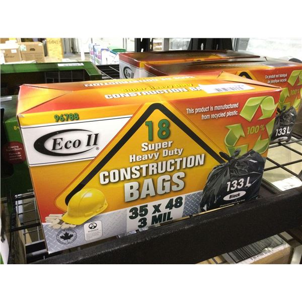 Eco II Super Heavy Duty Construction Bags (133L)