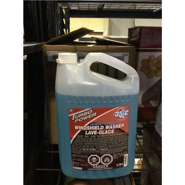 Case of Assorted All Season Windshield Washer Fluid (4 x 3.78L)