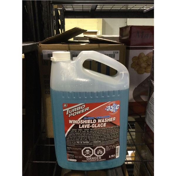 Case of Assorted All Season Windshield Washer Fluid (4 x 3.78L)