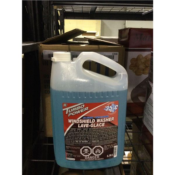 Case of Assorted All Season Windshield Washer Fluid (4 x 3.78L)