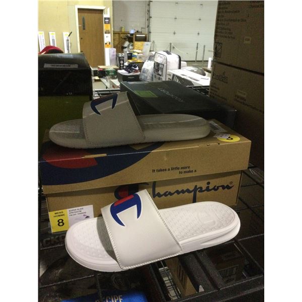 Champion Mens Size 8 Super Slide Sandals