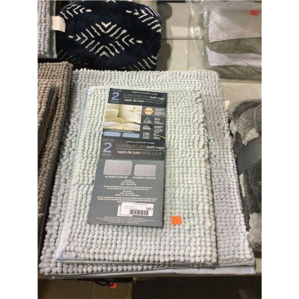 Cushioned Spa Bath Rugs 2-Pack