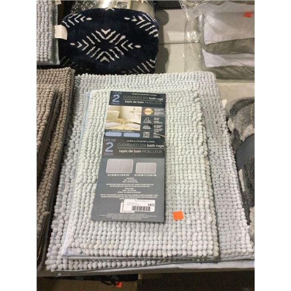Cushioned Spa Bath Rugs 2-Pack