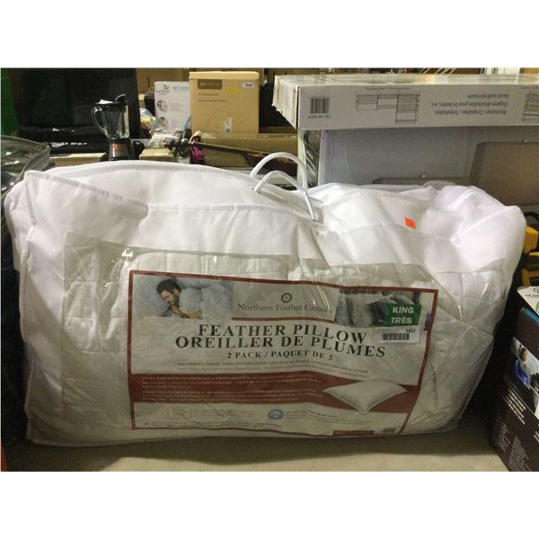 Northern Feather Canada King Size Feather Pillow 2-Pack