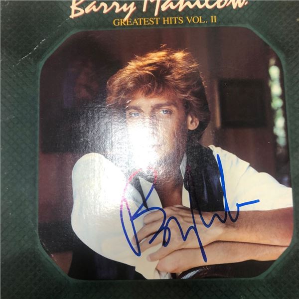 Signed Barry Manilow Greatest Hits Vol II Album Cover