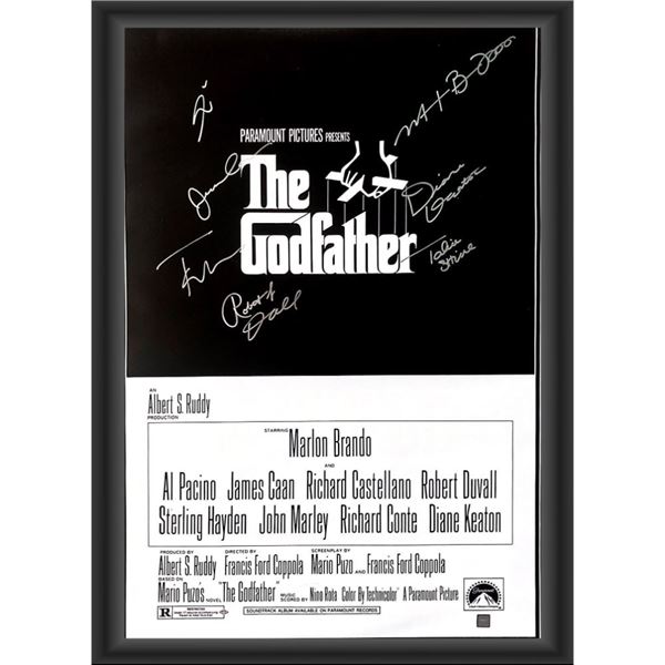 Signed Godfather Movie Poster