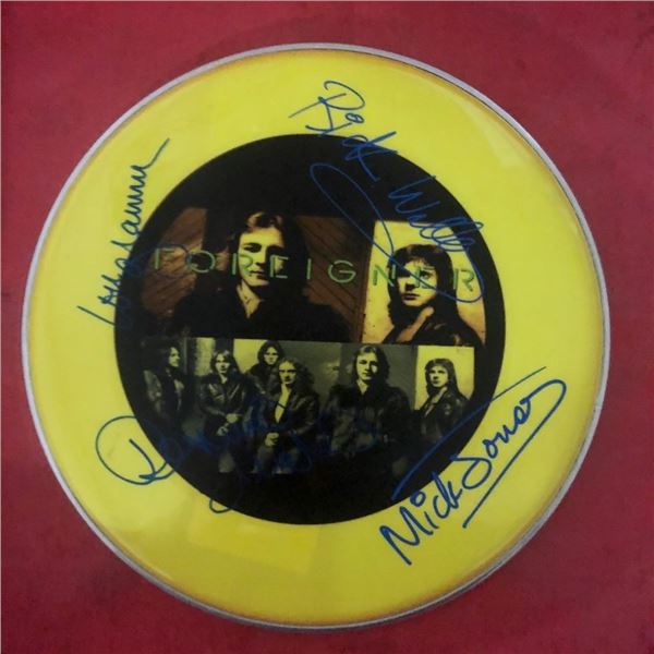 Signed Foreigner Drumhead