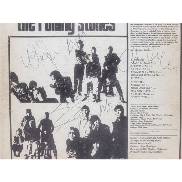 Signed The Rolling Stones, Aftermath Album Cover