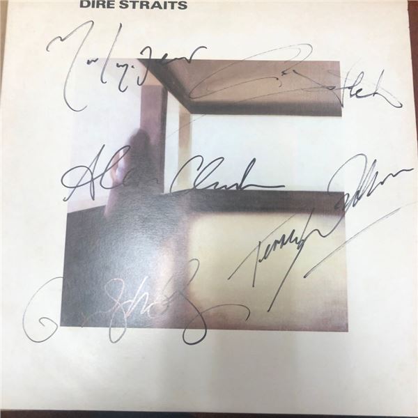 Signed Dire Straits Album Cover