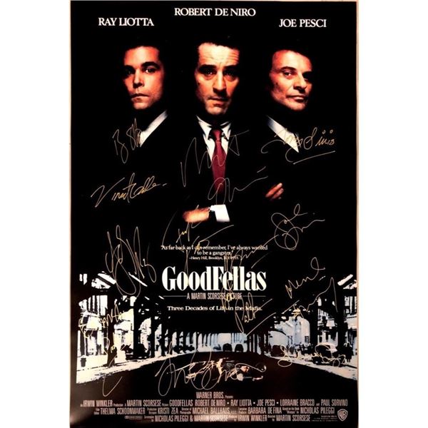 Goodfellas Signed Movie Poster