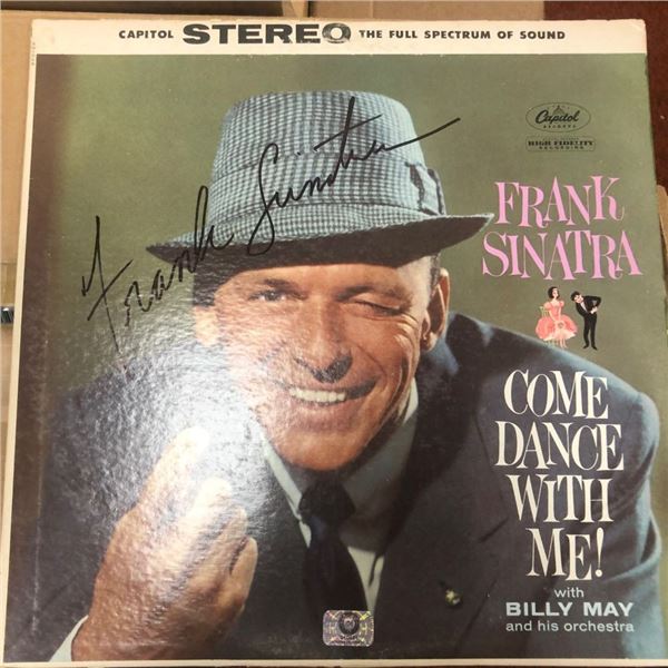 Signed Frank Sinatra Come Dance With Me Album Cover