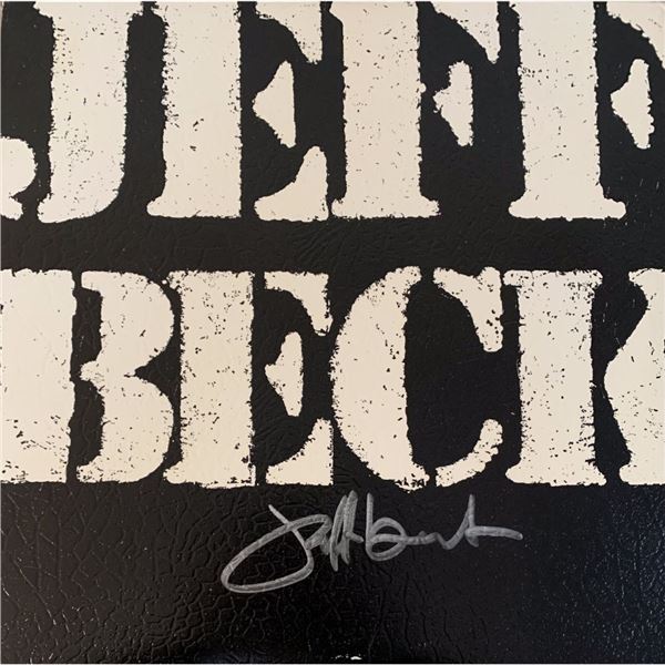 Signed Jeff Beck There And Back Album Cover