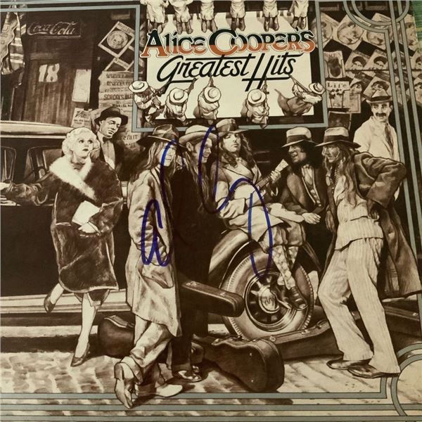 Signed Alice Cooper's Greatest Hits Album Cover