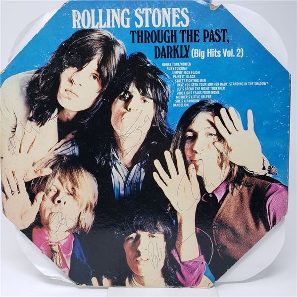 Signed The Rolling Stones, Through The Past Darkly Album Cover