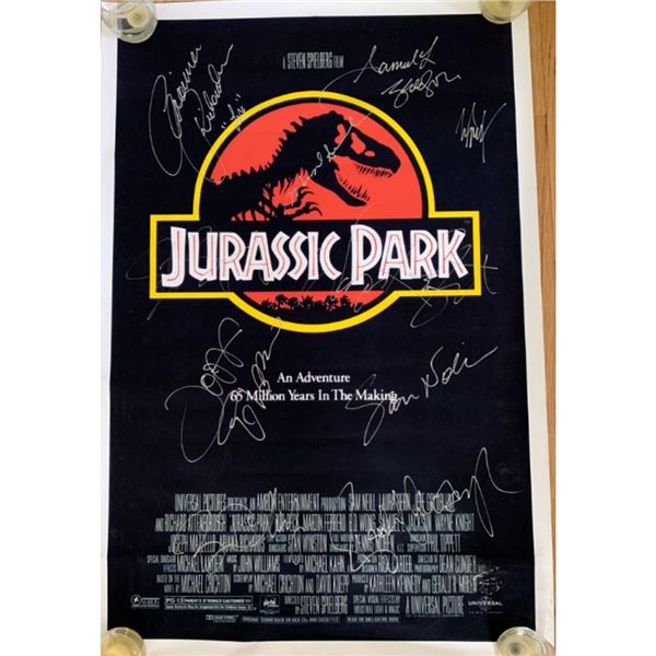 Signed Jurassic Park Movie Poster