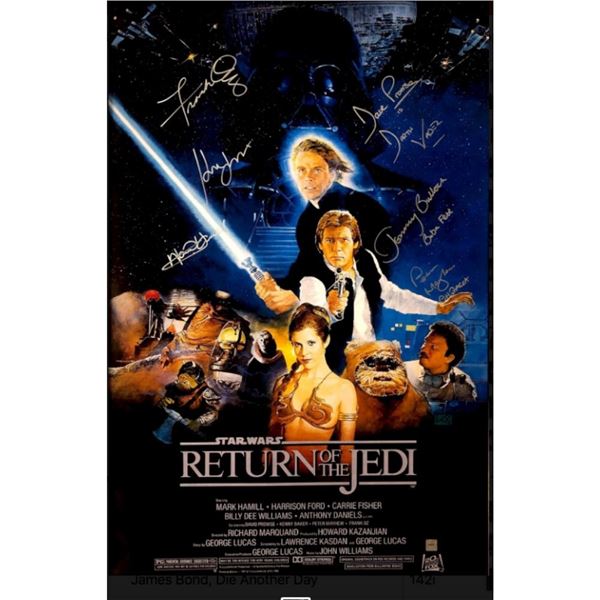 Signed Star  Wars  Episode  VI:  The  Return  Of  Jedi Movie Poster